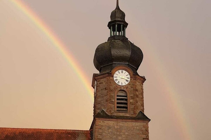 Kirchturm in Wenighösbach